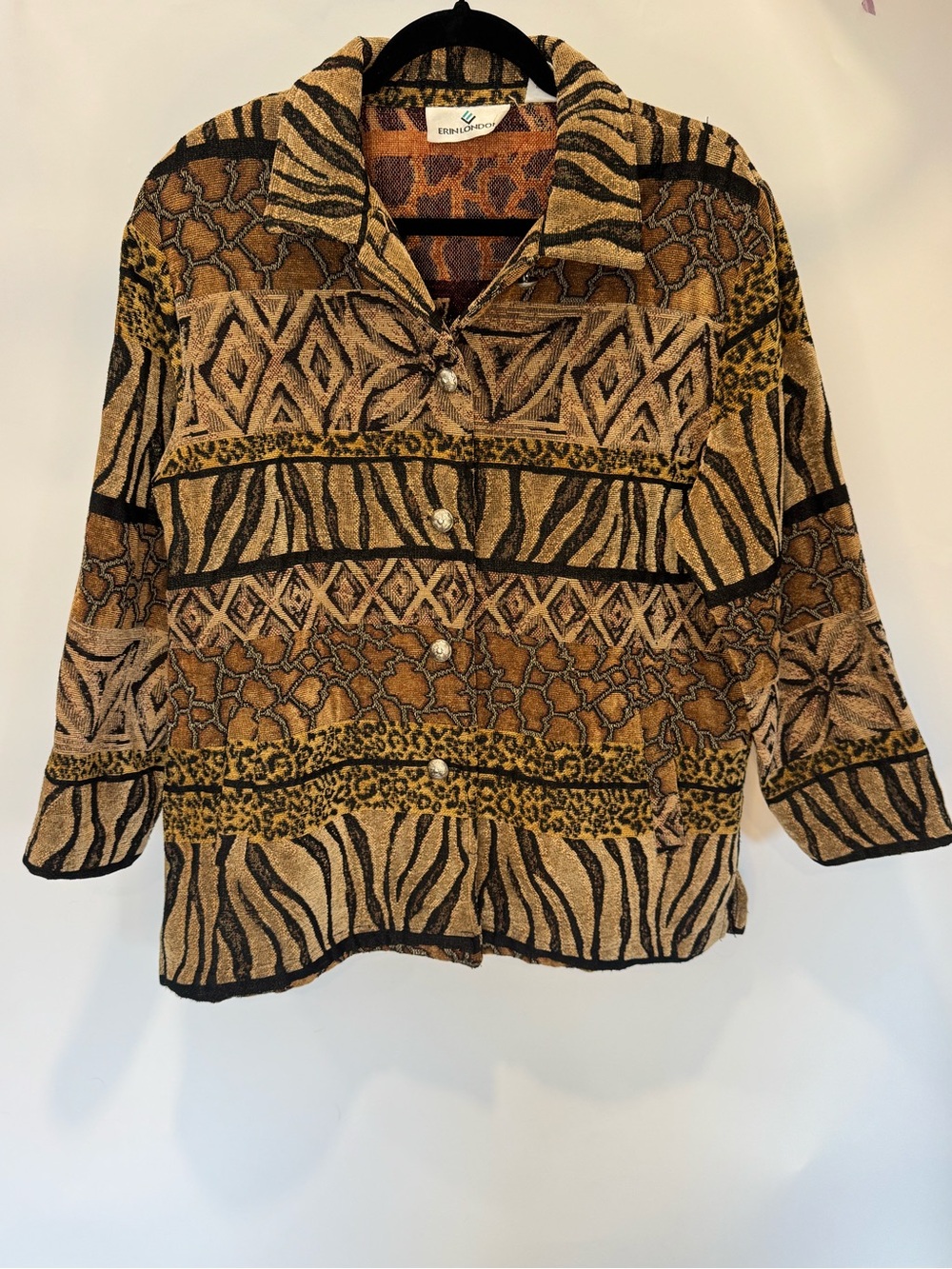 Vintage Mixed Animal Print Jacket